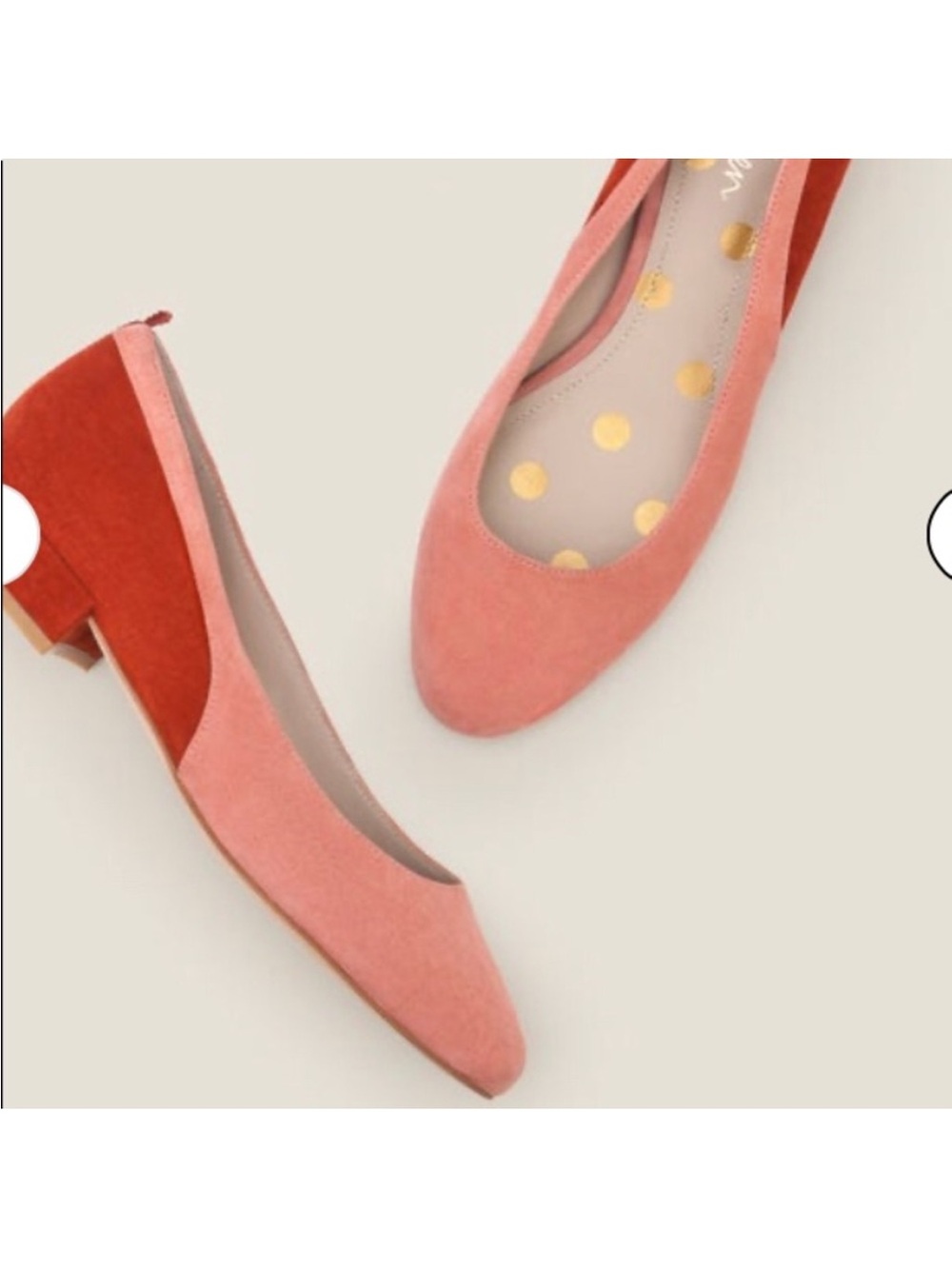 Boden Cathy Low Heels suede leather flats Colorblock US 6 eu 37 new storage wear